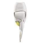 Conair Wall-Mount Hair Dryer, 1600W Blow Dryer with LED Nightlight, 2 Heat 2 Speed Settings, White