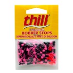 Thill Premium Bobber Stops for Fishing Floats, Fishing Gear and Accessories, 40 Pack, Hot Pink