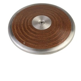 Champion Sports Wood Competition Practice Discus, 1.6 kg, Brown