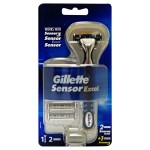 Gillette Sensor Excel Men\'s Razor + 3 Refills, Self-Adjusting Twin Blades, Fit All Sensor Razors