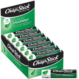 ChapStick Classic Skin Protectant Flavored Lip Balm Tube, 0.15 Ounce, 12 Count (Pack of 1)