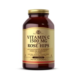 Solgar Vitamin C 1500 mg with Rose HIPS, 180 Tablets - Antioxidant & Immune Support - Overall Health - Supports Healthy Skin & Joints - Non GMO, Vegan, Gluten Free, Dairy Free, Kosher - 180 Servings