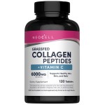 NeoCell Collagen Peptides | 120 Tablets | with Vitamin C | Grassfed Supplement | Hair, Skin, & Nails | for Women and Men