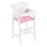 KidKraft Lil\' Doll Wooden High Chair, Furniture for 18-Inch Dolls, with Fabric Seat Pad