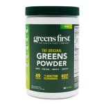 Greens First Original Greens Powder - 49 Superfoods - Organic Fruits & Veggies - Prebiotics, Probiotics & Digestive Enzymes - Antioxidant Smoothie - Dairy Free, Vegan & Non-GMO (Mint, 30 Servings)