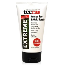Tecnu Extreme Poison Ivy and Oak Scrub, Removes Poisonous Plant Oils That Cause Rash and Itching,White 4 Ounces
