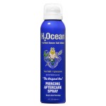 H2Ocean Piercing Aftercare Spray and Keloid Bump Removal- Sea Salt Spray for Body and Facial Piercings - Ear, Nose, Navel, Oral & Body Piercing Cleaner, Aftercare Solution for New Piercings- 4oz