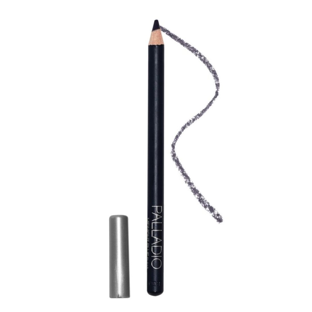 Palladio Wooden Eyeliner Pencil, Thin Pencil Shape, Easy Application, Firm yet Smooth Formula, Perfectly Outlined Eyes, Contour and Line, Long Lasting, Rich Pigment, Midnight Blue