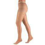 Truform 15-20 mmHg Compression Pantyhose, Sheer 20 Denier Women\'s Shaping Tights, Beige, Queen