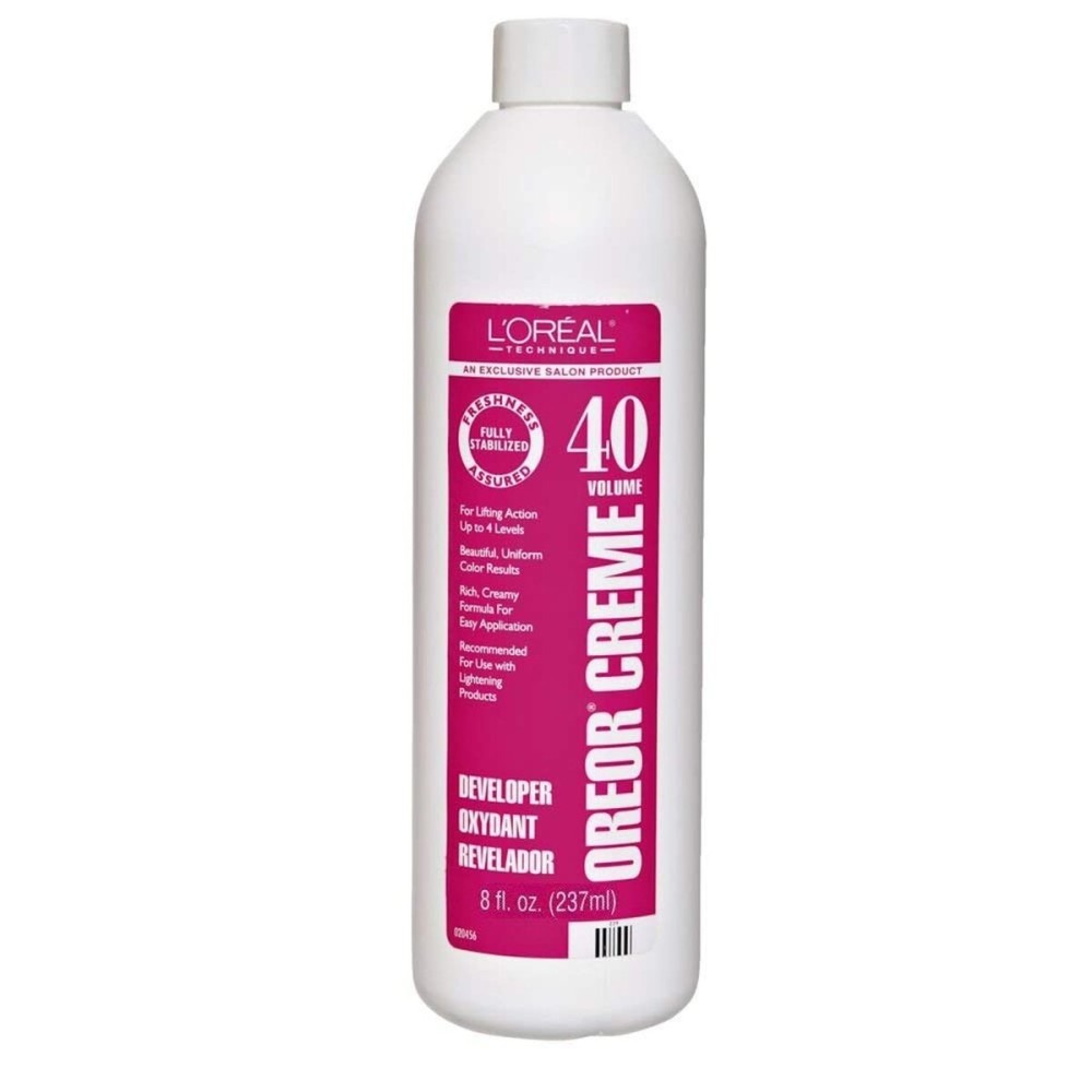 L\'Oreal Technique Oreor 40 Volume Developer - Hair Color Developer, Creamy Formula For UniForm Results, Combine With Color of Your Choice, 8 Fl Oz