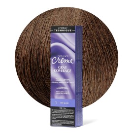 L\'OREAL TECHNIQUE Excellence Crme Permanent Hair Color - Long-Lasting Hair Dye, Rich Formula With No-Drip Application, Superb Gray Coverage, 7 Dark Blonde