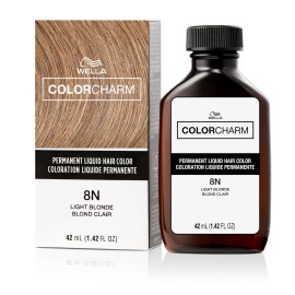 COLORCHARM Permanent Liquid Hair Color for Gray Coverage| 8N Light Blonde | 1.4 Fl Oz