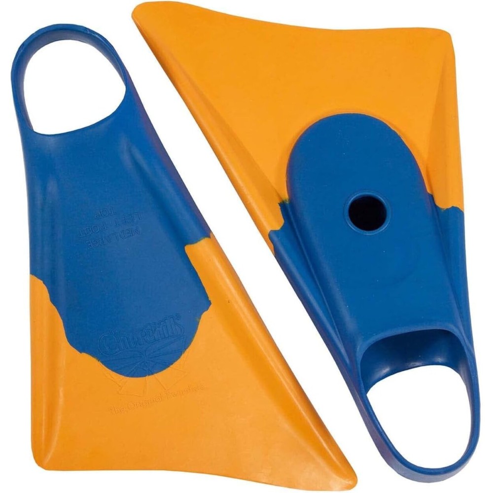 Swim Fins Churchill Makapuu Malaysian or Gum Rubber. Patented Design for Swimming Fin Propulsion, Diving, Surfing, Bodyboarding, Unisex. (Gum Rubber, Large)