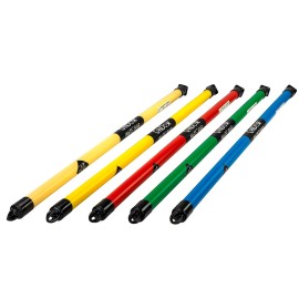 CanDo Slim WaTE Bar 5 Piece Set - 1, 2, 3, 4, 5 lbs, Total Body Workout Weighted Exercise Bar for Strength Training, Toning, and Physical Therapy