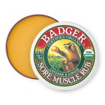 Badger - Sore Muscle Rub, Cayenne Pepper and Ginger, Organic Rub, Muscle Relief Balm, Warming Muscle Rub, Sore Muscle Balm, 0.75 oz
