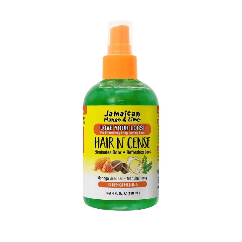 Jamaican Mango & Lime Love Your Locs Hair N\'Cense Spray - Lightweight Odor-Eliminating & Scalp Refresh Spray for Locs, Braids, Twists & Natural Hair 4 oz