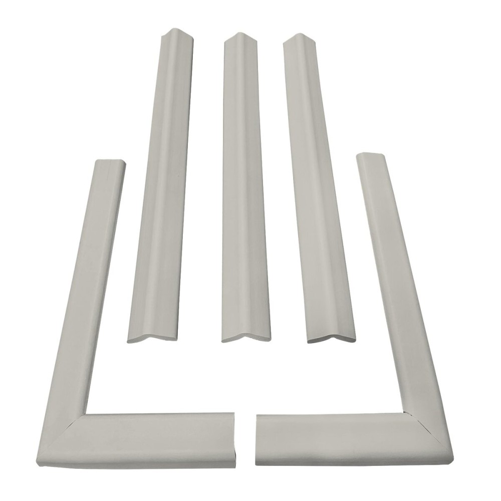 Cardinal Gates KEPK Large Hearth Pad Kit - Fireplace Baby Proofing - Adhesive Backed Fireplace Bumpers for Babies - 12.5 Feet of Padding with 3 Straight Pieces & 2 Corners - Made in The USA - Taupe
