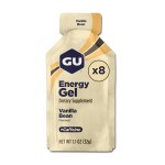 GU Energy Original Sports Nutrition Energy Gel, 8-Count, Vanilla Bean