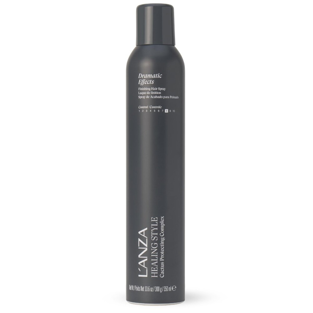 L\'ANZA Healing Style Dramatic F/X Hair Spray Firm Hold Finishing Hairspray, Anti Humidity & Heat Protection, Long-Lasting Control, Adds Shine & Texture, Color Safe Anti-Frizz Sulfate Free (10.6 Fl Oz)