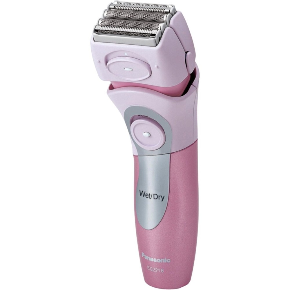 Panasonic Electric Razor for Women with Bikini Trimmer Attachment, Cordless Close Curves 4-Blade Electric Shaver with Wet or Dry Operation and Pop-Up Trimmer - ES2216PC (Pink)