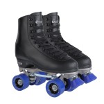 CHICAGO Skates Premium Black Quad Roller Skates for Boys and Men Beginners Classic Adjustable High-Top Design for Indoor or Outdoor Skates and Roller Derby