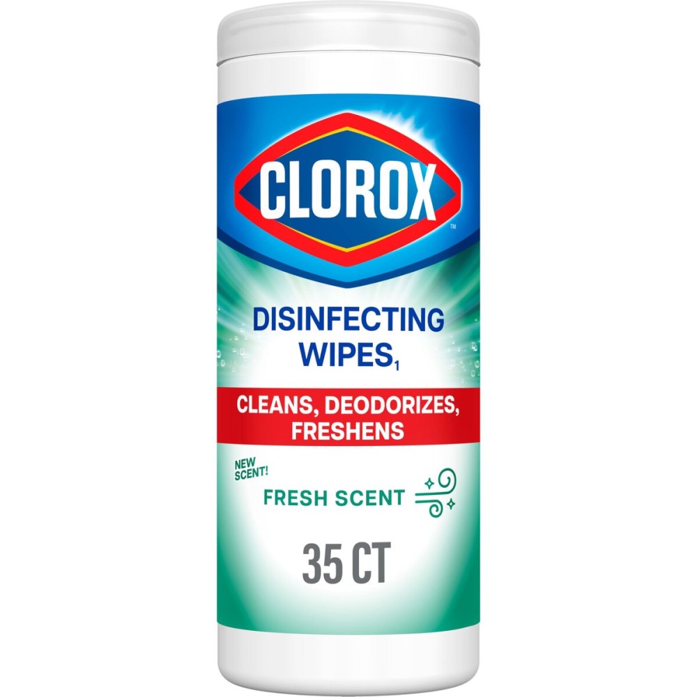 Clorox Disinfecting Wipes, Bleach Free Cleaning Wipes, Fresh Scent, 35 Count (Package May Vary)