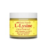 Basic Brands L-Lysine Lip Ointment with Camphor, Menthol, Vitamin A & E, 0.875 oz