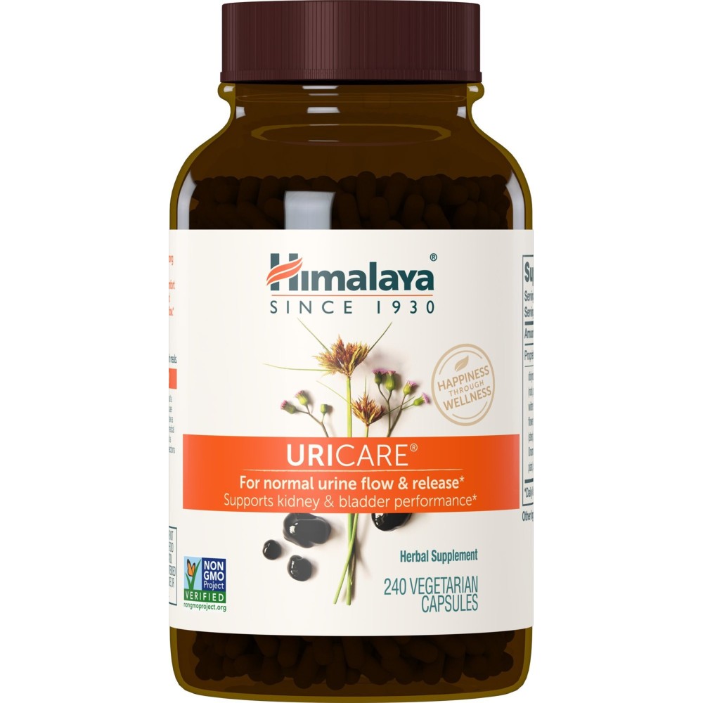 Himalaya UriCare Herbal Supplement, Kidney & Bladder Support, Urinary Tract & Urine Flow Support, Caffeine Free, Non-GMO, Gluten Free, Vegetarian, 240 Capsules, 60 Day Supply