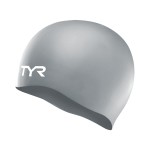 TYR Unisex Adult All-season Swim-caps, Silver