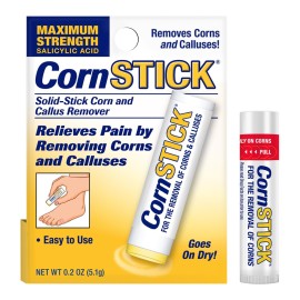 CornStick Maximum Strength Salicylic Acid Solid-Stick Corn and Callus Remover 0.2 Oz