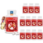 SPORTLEGS Fast Fitness Boost Pre Workout for Men and Women, Lactic Acid Supplement, Sports Endurance Fuel, Endurance Supplements for Runners - NSF Certified for Sport,120-Capsule Bottle, Pack of 12