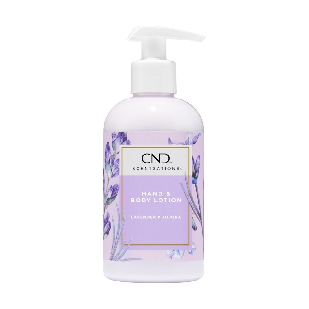 CND Scentsations Hydrating Hand & Body Lotion, Lotion for Dry Skin, Moisturizing Formula for Healthier, Softer Skin, Nice Scented, Lavender & Jojoba, 8.3 Fl Oz