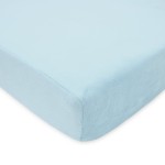 American Baby Company Heavenly Soft Chenille Fitted Crib Sheet 28 x 52, Warm and Cozy Neutral Chenille Sheet, Blue, for Boys and Girls, Fits Crib and Toddler Bed mattresses