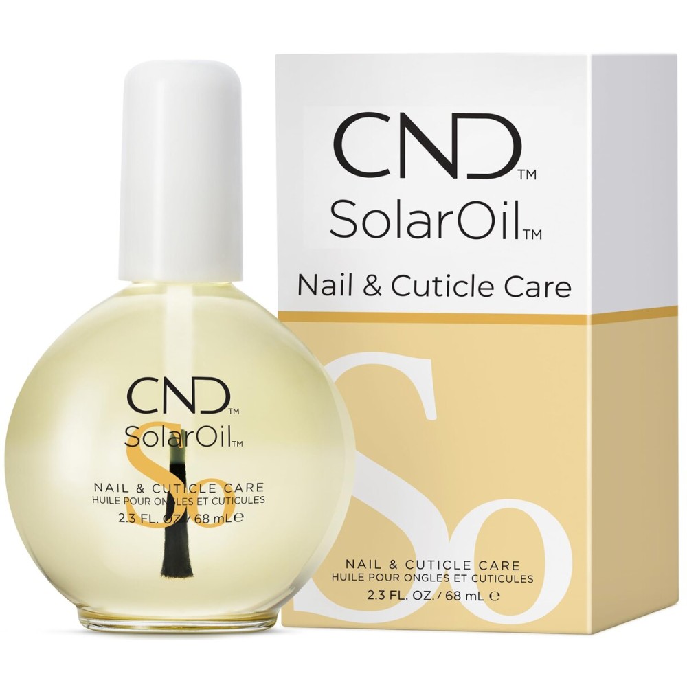 CND SolarOil Cuticle Oil, Natural Blend Of Jojoba, Vitamin E, Rice Bran and Sweet Almond Oils, Moisturizes and Conditions Skin, Pack Of 1, 2.3 oz.