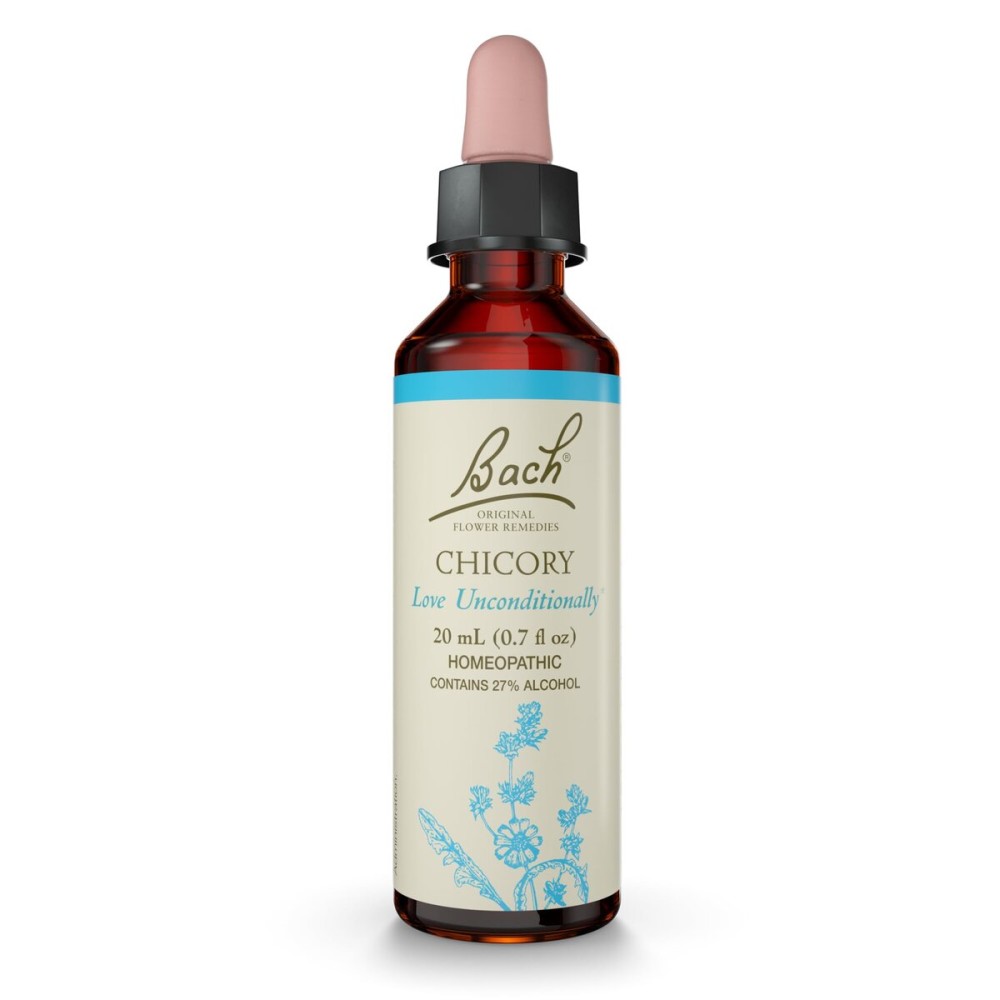 Bach Original Flower Remedies, Chicory - Love Unconditionally - Natural Homeopathic Flower Essence for Emotional Balance - Vegan, Gluten Free, Sugar Free - 20mL Dropper