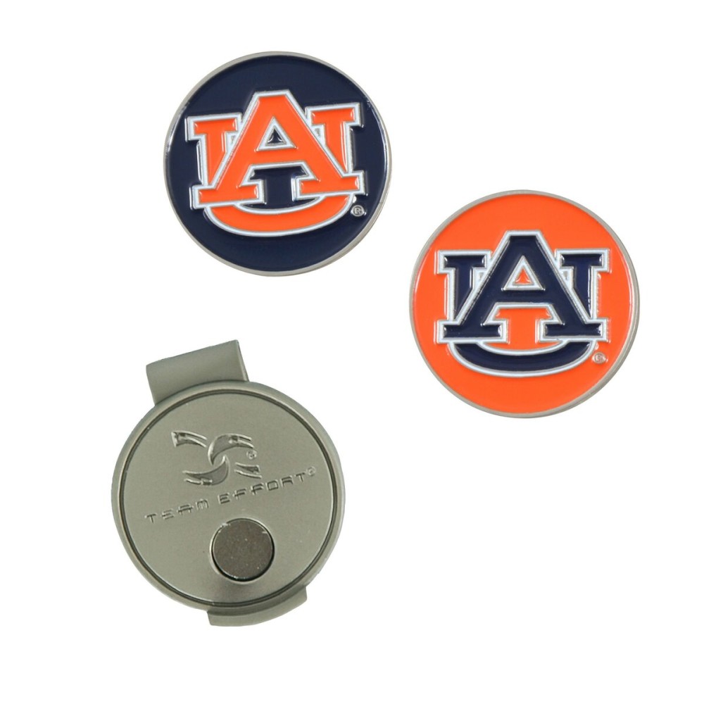 Team Effort Auburn Tigers Hat Clip & 2 Ball Markers