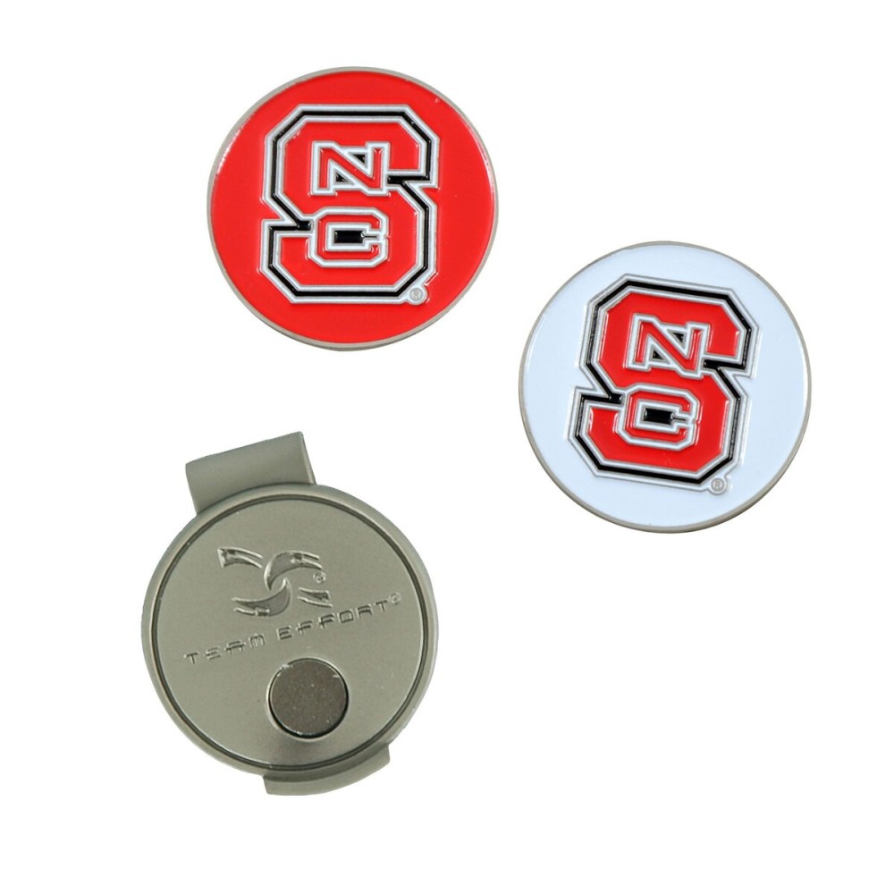 Team Effort NC State Wolfpack Hat Clip & 2 Ball Markers