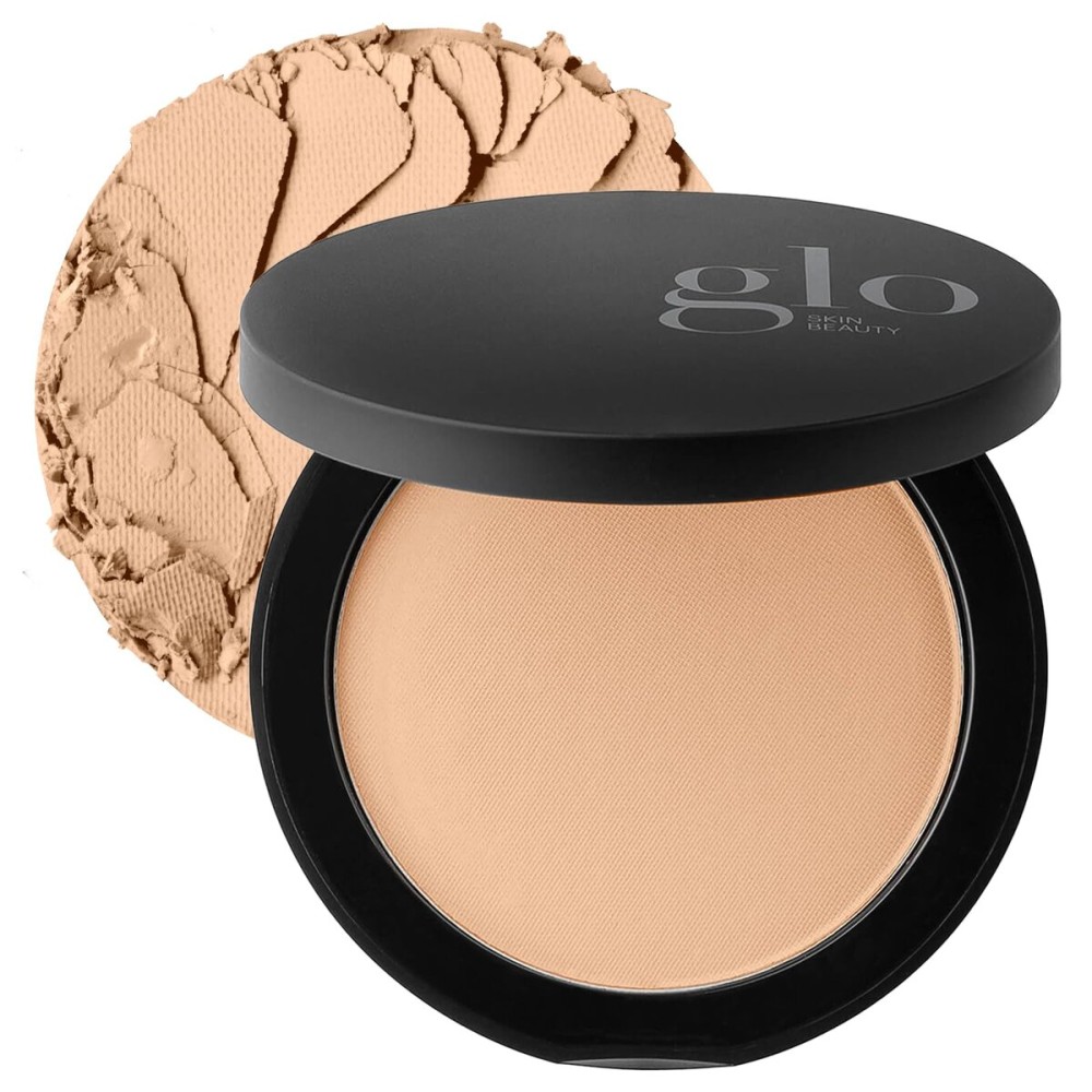 Glo Skin Beauty Pressed Base Powder Foundation Makeup (Honey Fair) - Flawless Coverage for a Radiant Natural, Second-Skin Finish