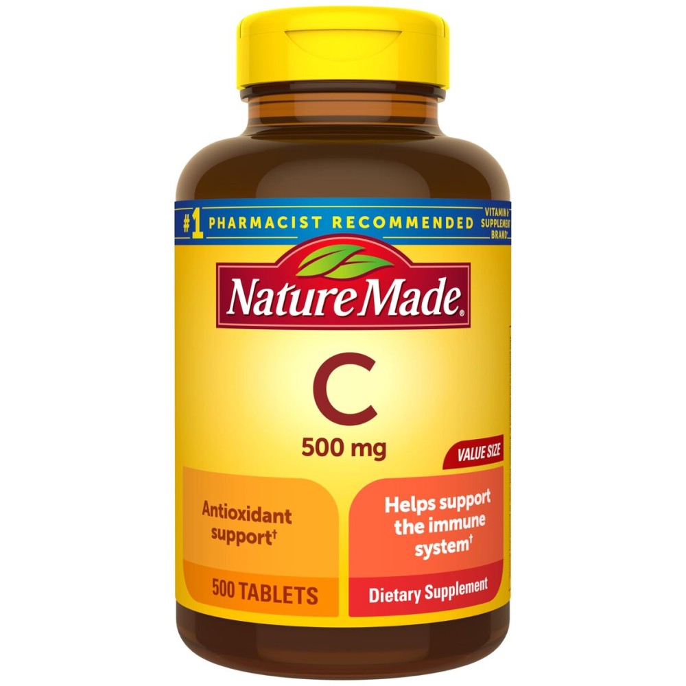 Nature Made Vitamin C 500 mg 500 count Caplets