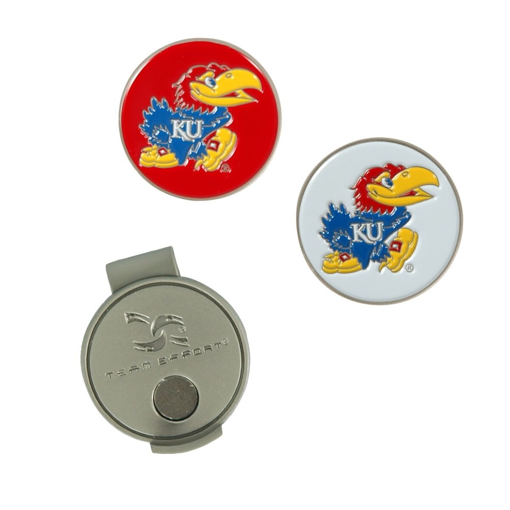 Team Effort Kansas Jayhawks Hat Clip & 2 Ball Markers