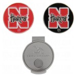 Team Effort Nebraska Cornhuskers Hat Clip & 2 Ball Markers