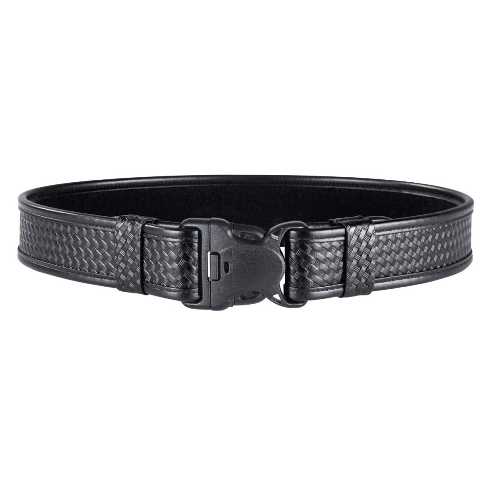BIANCHI 7980 Duty Belt with Tri-Release Buckle, Fits 2 inch Belt Loop, Basket Weave or Plain Black, 24-28