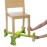 KABOOST Booster Seat for Kitchen Chair, Green - Goes Under The Chair - Portable Booster for Toddlers and Grown Ups