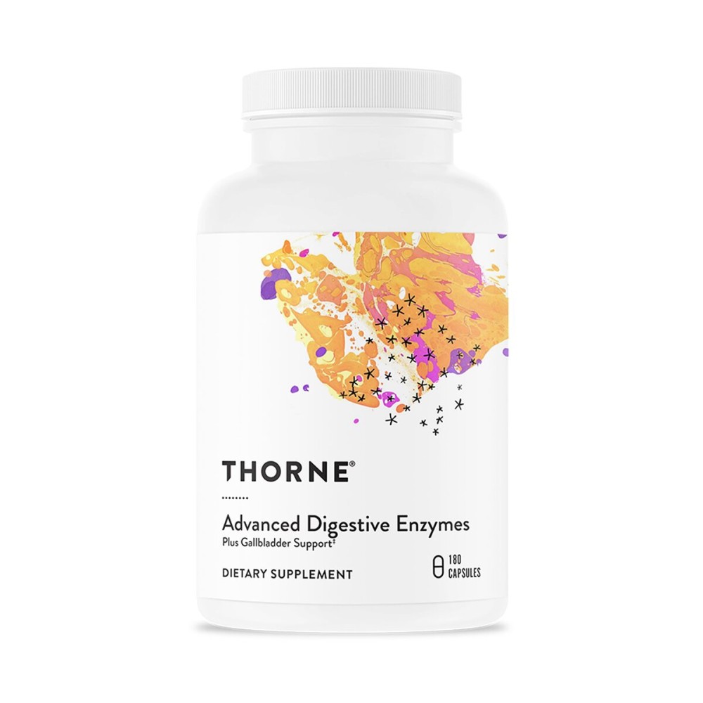 THORNE - Advanced Digestive Enzymes - Blend of Digestive Enzymes to Aid Digestion - Gut Health Support with Pepsin, Ox Bile & Pancreatin* - 90 Servings