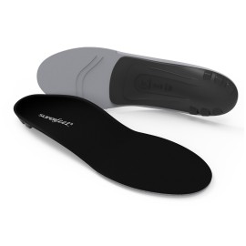 Superfeet All-Purpose Support Low Arch Insoles (Black) - Trim-to-Fit Orthotic Shoe Inserts for Thin, Tight Shoes - Professional Grade - 11.5-13 Men / 12.5-14 Women