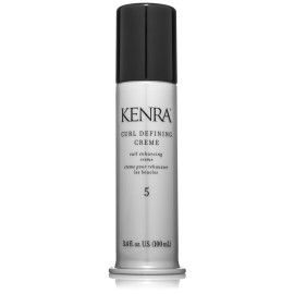 Kenra Professional Curl Defining Crme 5 | Texture Enhancing Styler | Tames Frizz & Flyaways | Refines and Seperates Curls & Waves | Helps Resist Humidity | Medium To Coarse Hair | 3.4 fl. oz