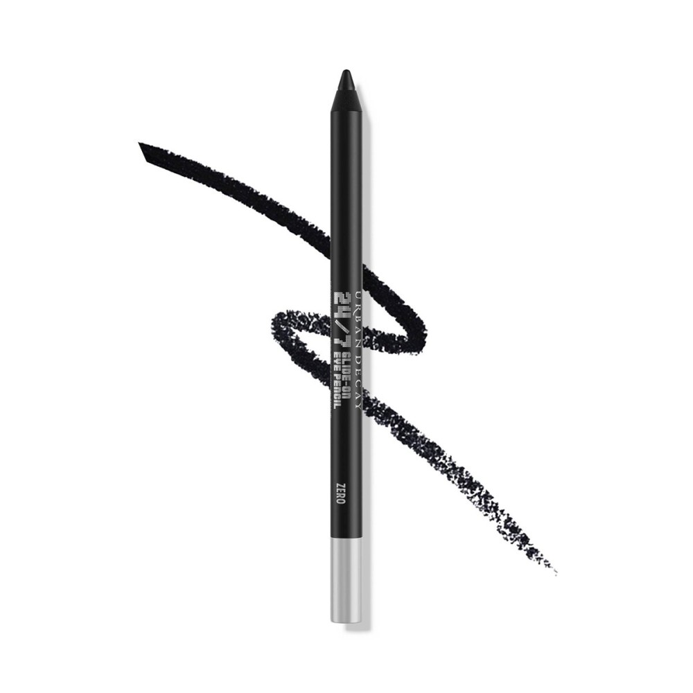 URBAN DECAY 24/7 Glide-On Waterproof Eyeliner Pencil - Smudge-Proof, Long-Lasting, Transfer-Proof, Up to 16HR Wear, Smooth No-Tug Formula, Zero (Matte Black) - 0.04 oz