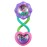 Bright Starts Rattle and Shake Barbell Toy - Pretty in Pink, Ages 3 Months +