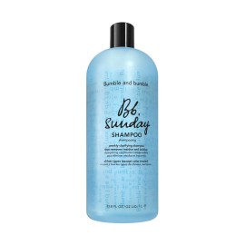 Bumble and bumble. Sunday Weekly Clarifying Shampoo | Removes Residue, Excess Oil + Pollutants | Color Safe | Curly, Wavy, Straight, 33.8 Fl Oz