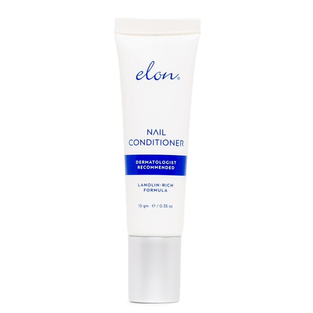 Elon Lanolin-Rich Nail Conditioner - Strengthens Nails, Protects Cuticles, Dermatologist-Recommended for Brittle & Damaged Nails (10g Tube)